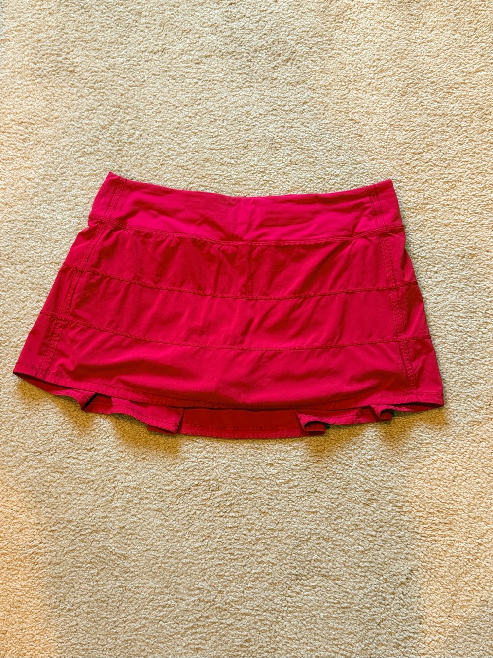 Women’s Red Active Tennis Skort - Versatile Sport Shorts